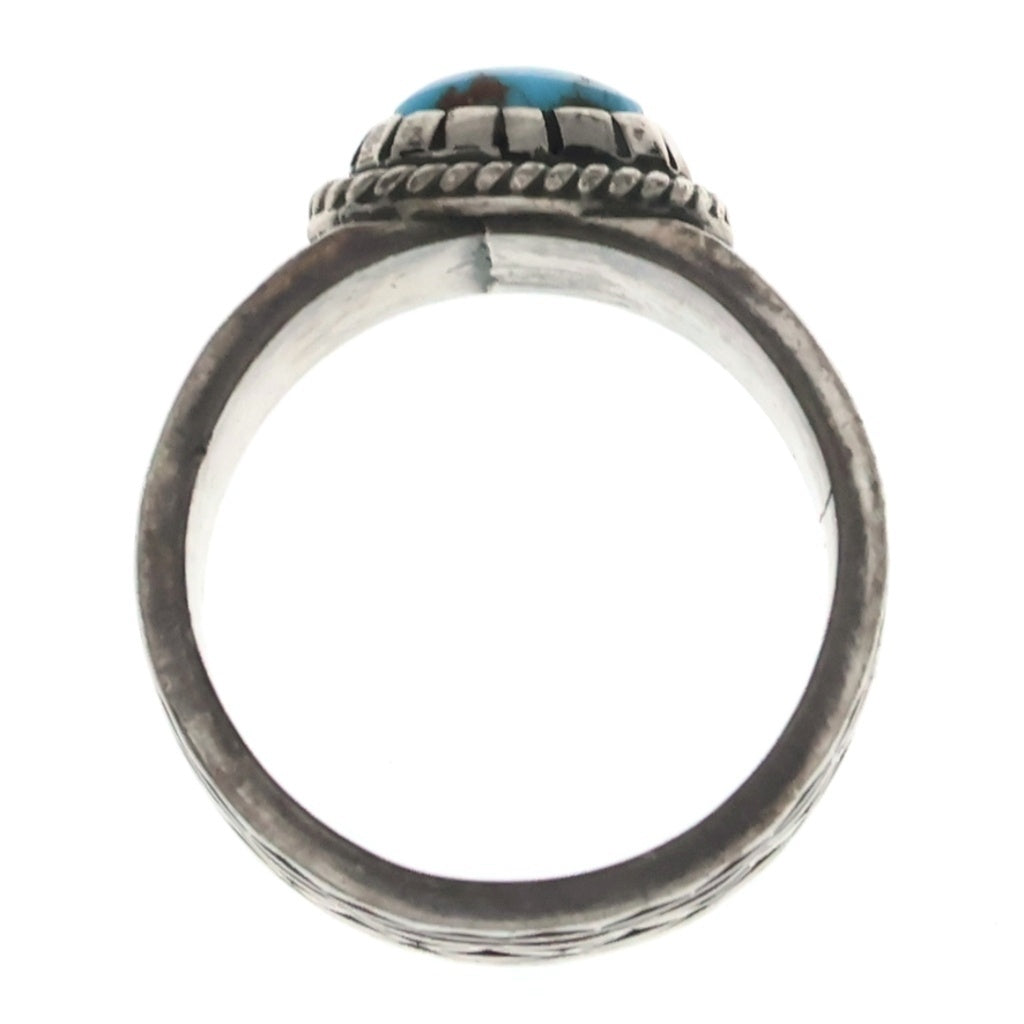 INDIAN JEWELRY(インディアンジュエリー) ナバホ族 Orville White作 ターコイズ リング シルバー