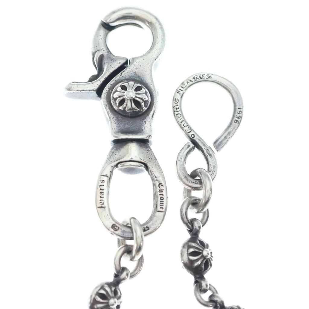 CHROME HEARTS(クロムハーツ) 1BALL SHORT-S/1クリップショート#1クロスボール ウォレットチェーン シルバー BCA061