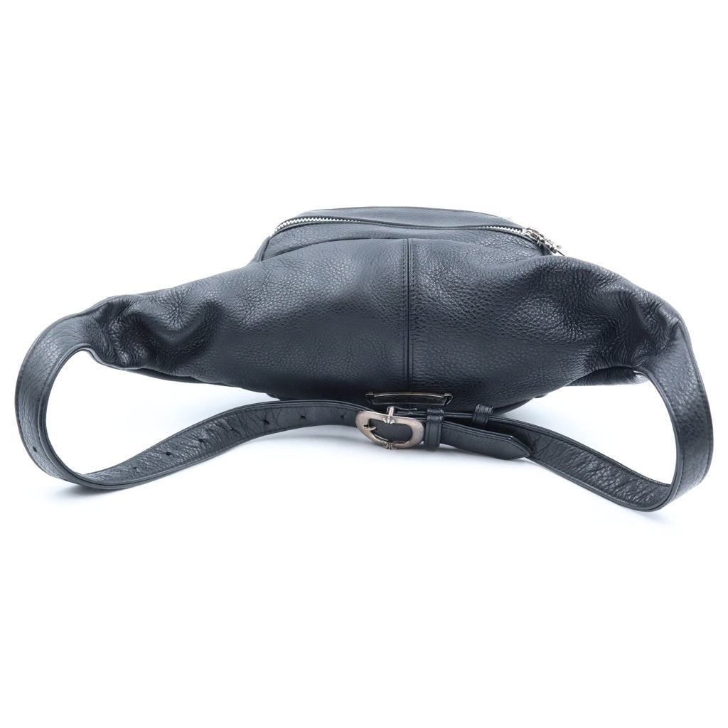 CHROME HEARTS(クロムハーツ) #1 SNAT PACK スナットパック ダガージップ ガンスリンガーベルト レザーウエストバッグ ブラック BCA378 レディース