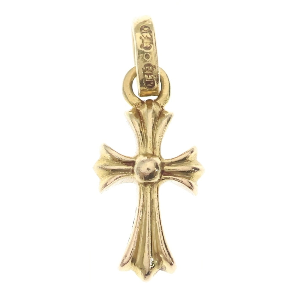 CHROME HEARTS(クロムハーツ) 22K CRS BBYFAT SAP P ベイビーファット PAVEピンクサファイア チャーム ネックレストップ ゴールド