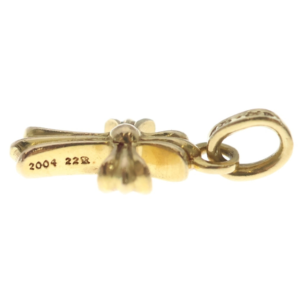 CHROME HEARTS(クロムハーツ) 22K CRS BBYFAT SAP P ベイビーファット PAVEピンクサファイア チャーム ネックレストップ ゴールド