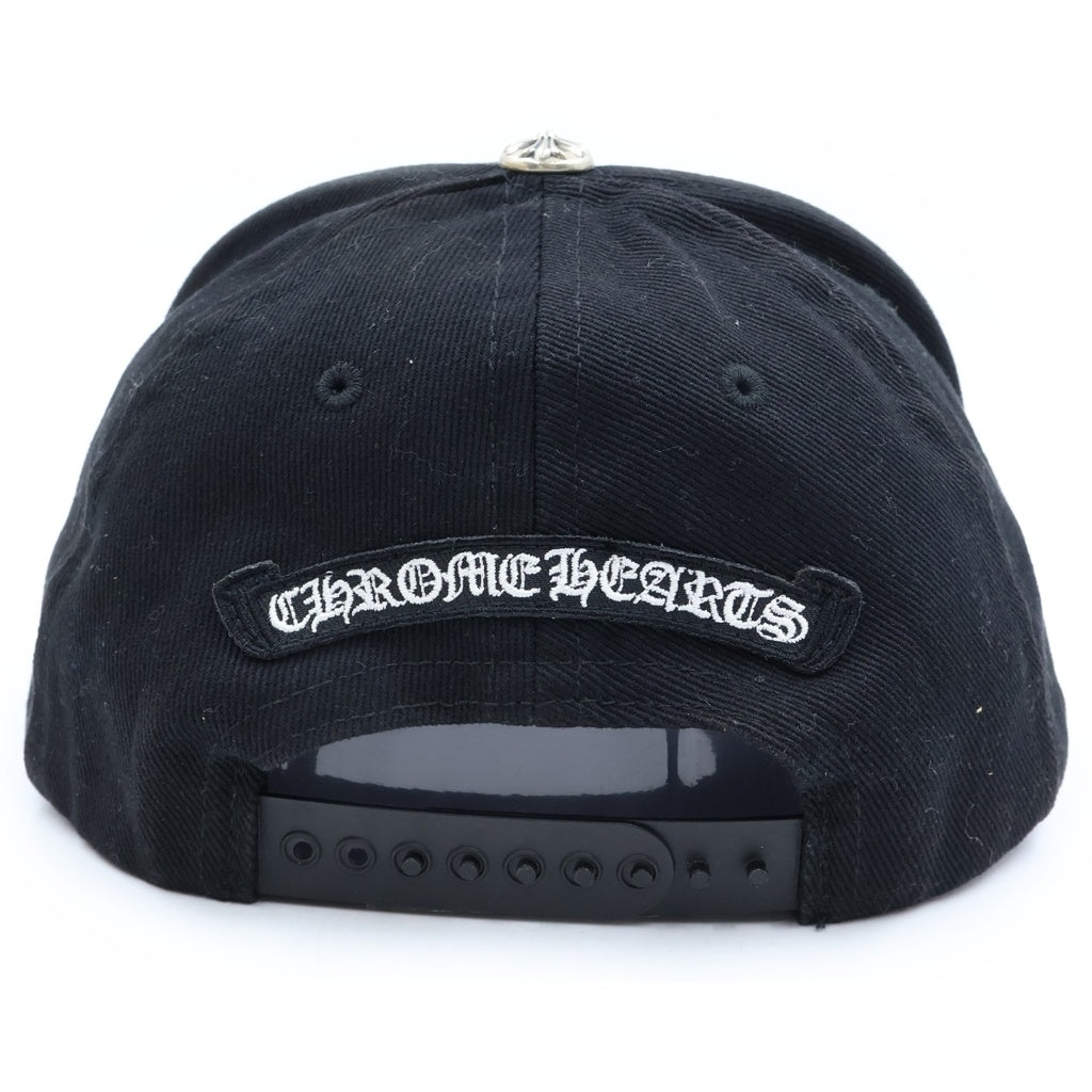 CHROME HEARTS(クロムハーツ) TRUCKER CAP デニムトラッカー ヴァインダガー刺繍 クロスボール付き デニム トラッカーキャップ 帽子 ブラック