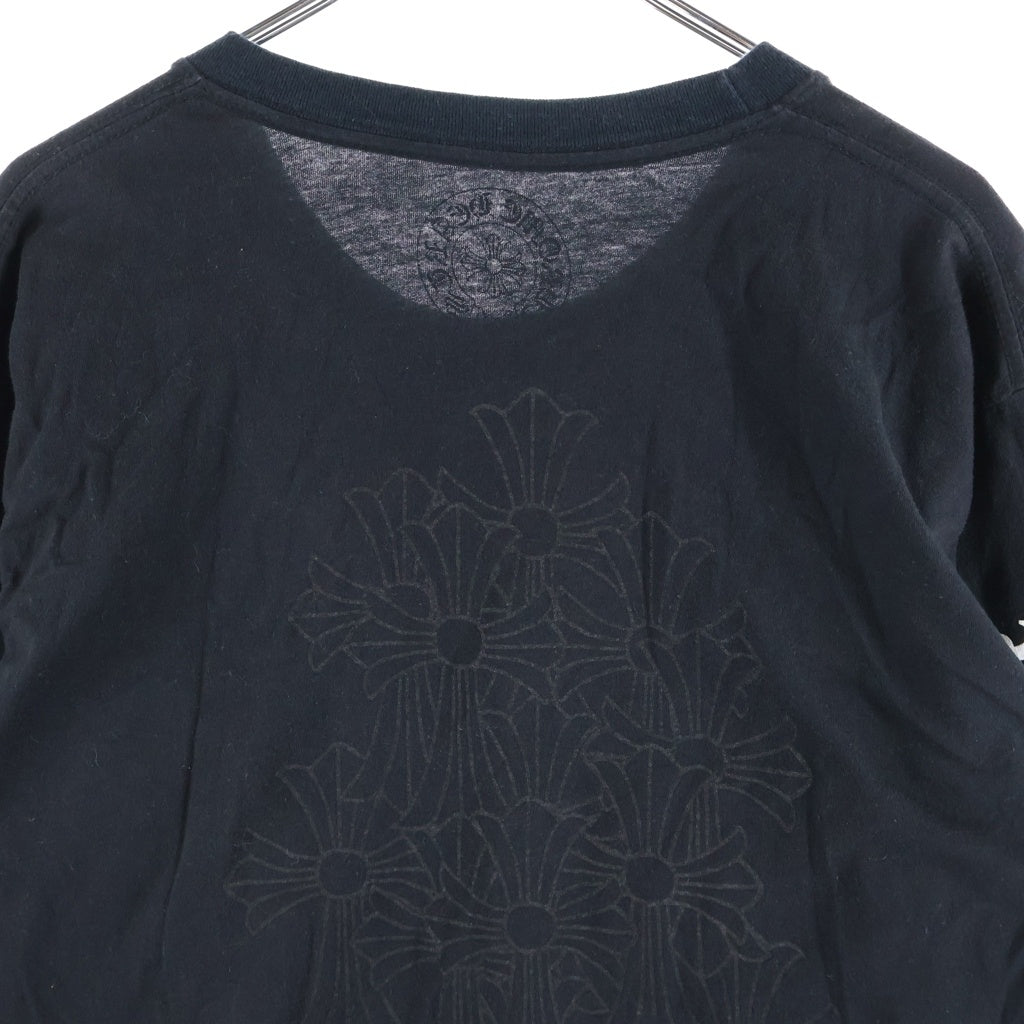 CHROME HEARTS(クロムハーツ) BACK CEMETERY CROSS L/S バックセメタリークロス 長袖Tシャツ カットソー ブラック