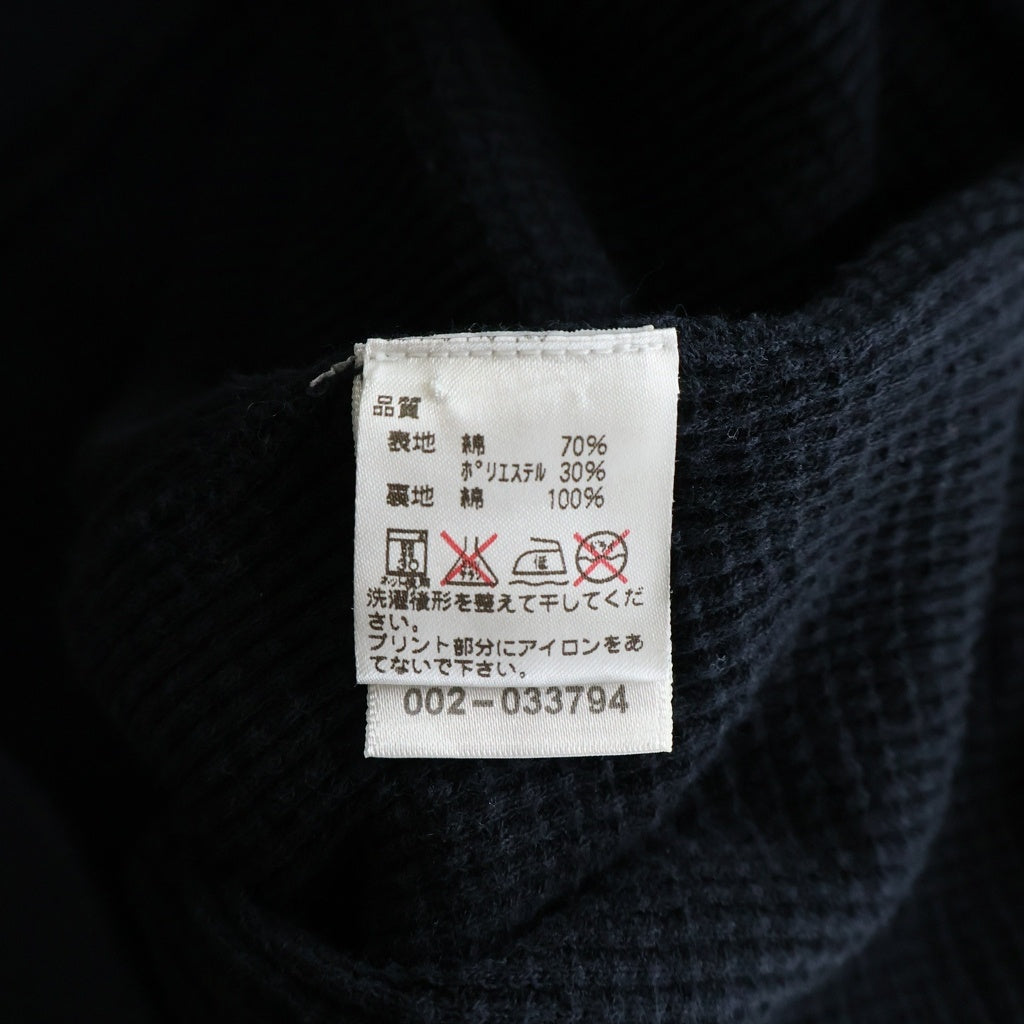 CHROME HEARTS(クロムハーツ) METALLIC STAR CROSS BACK SCROLL THERMAL HD ZIP メタリックスタークロス バックスクロール 裏地サーマル ジップアップパーカー ブラック