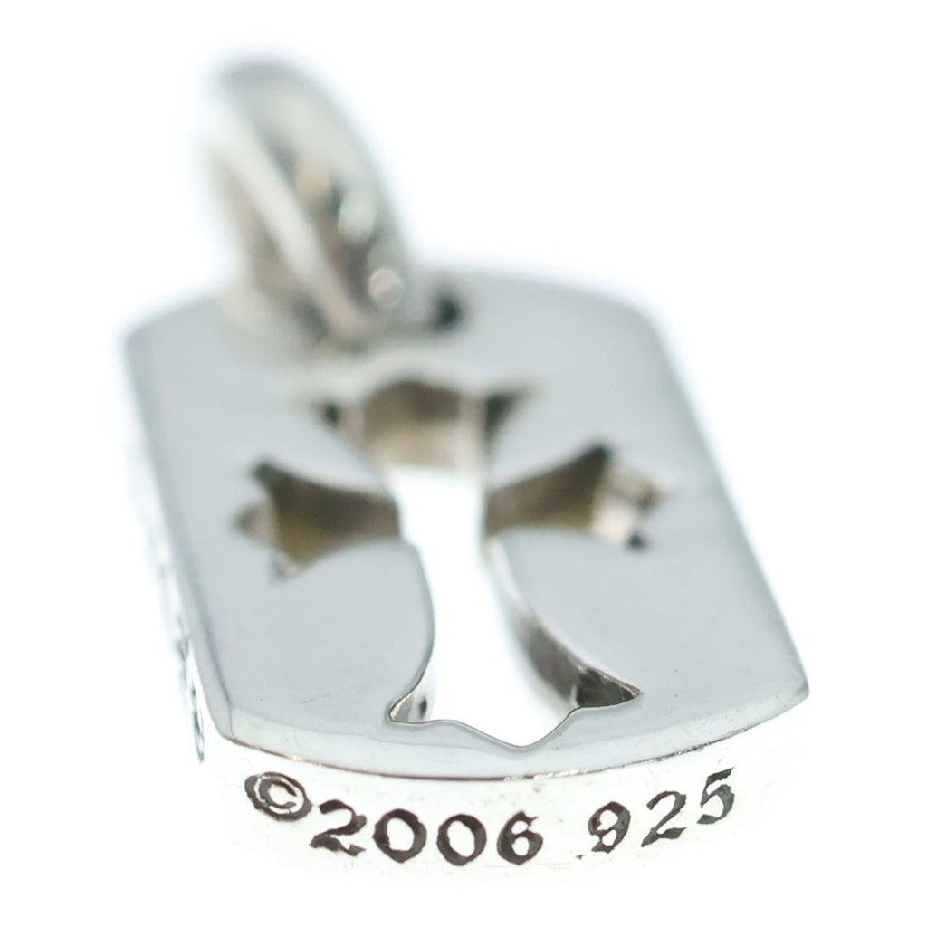 CHROME HEARTS(クロムハーツ) DT TNY CO CRS タイニーカットアウトクロスドッグタグ チャーム ペンダントトップ シルバー BCA252