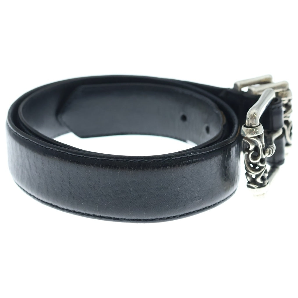 CHROME HEARTS(クロムハーツ) BLT ROLLER 3PC1.5inch 3PCローラーバックル レザーベルト シルバー