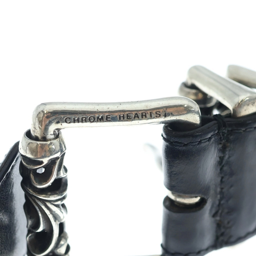 CHROME HEARTS(クロムハーツ) BLT ROLLER 3PC1.5inch 3PCローラーバックル レザーベルト シルバー