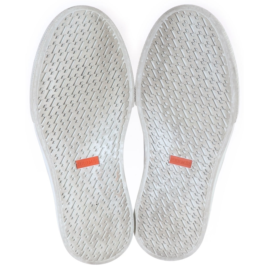 HERMES(エルメス) デイ ケリー バックル ローカット レザー スニーカー シルバー金具 ブラック