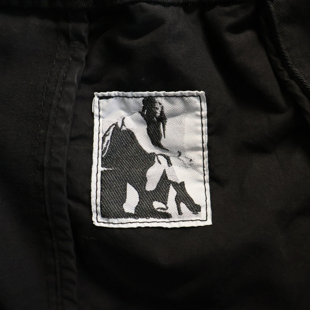 DRKSHDW(ダークシャドウ) 24SS PUSHER PANT サイド スナップ ボタン プッシャー ロング パンツ ブラック DU01D1393-TW