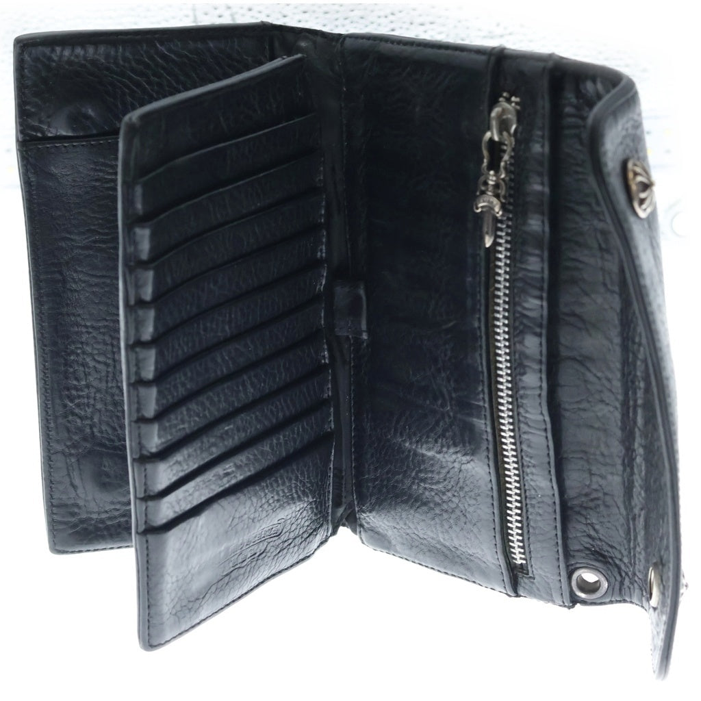 CHROME HEARTS(クロムハーツ) WAVE ウェーブ レザーウォレット 財布 ブラック