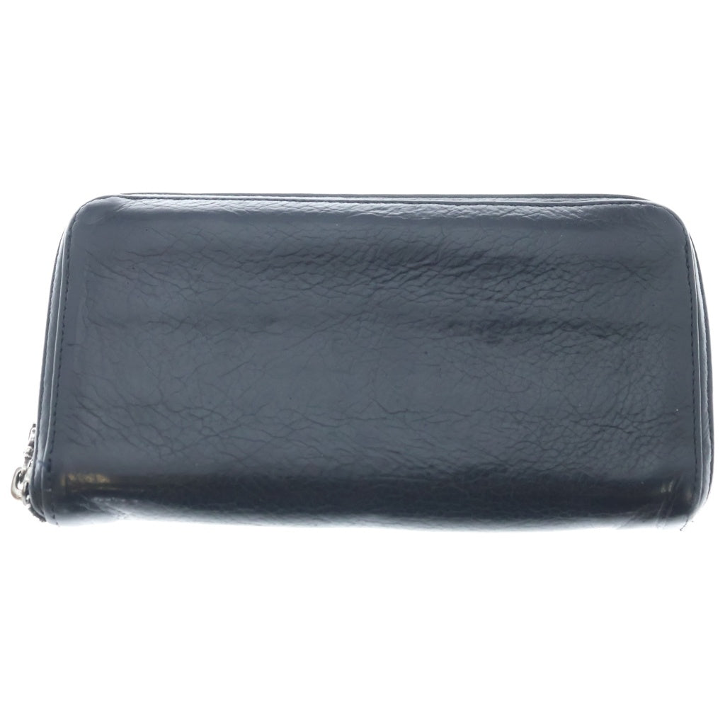 CHROME HEARTS(クロムハーツ) REC F ZIP 3クロス ラウンドジップレザーウォレット 財布 ブラック
