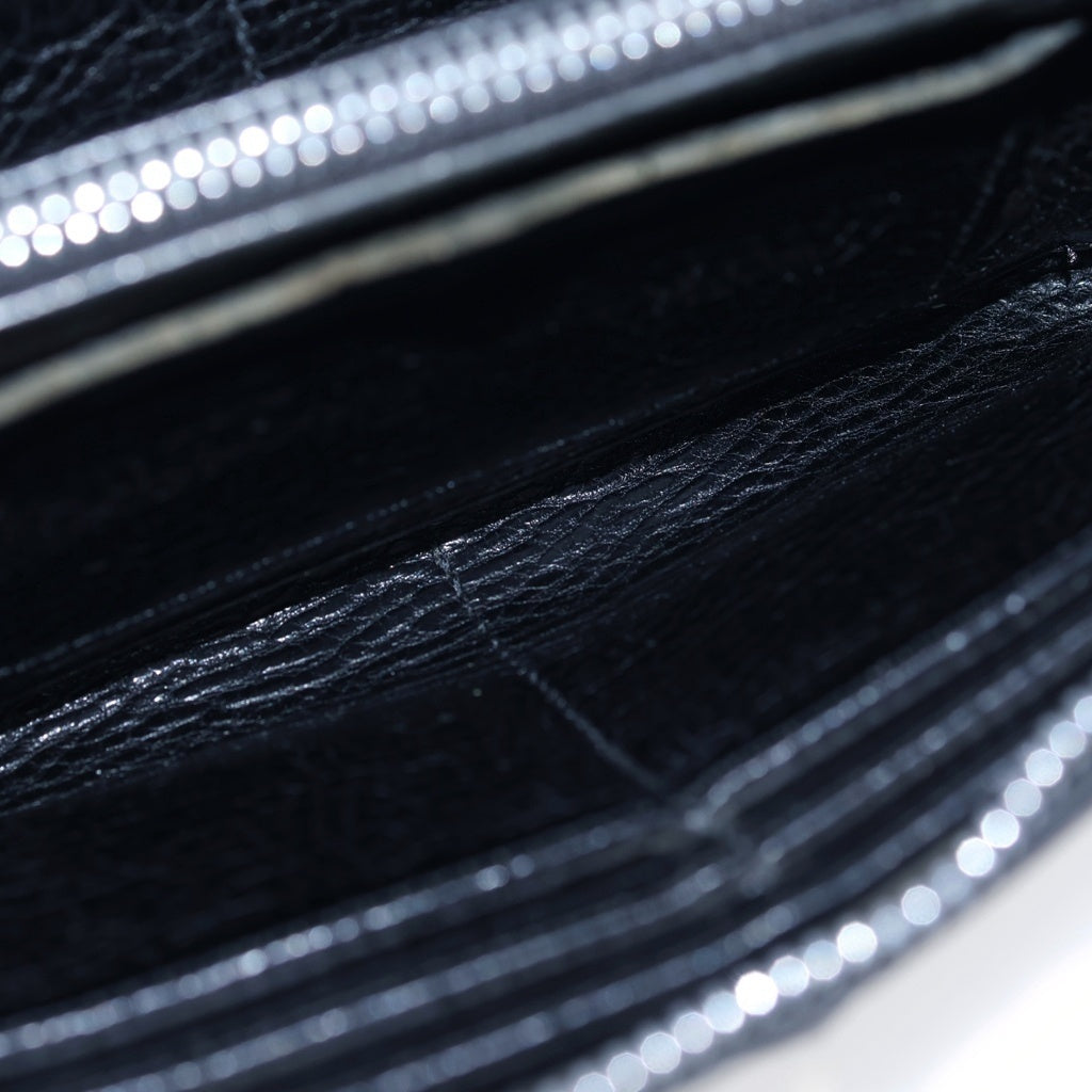 CHROME HEARTS(クロムハーツ) REC F ZIP 3クロス ラウンドジップレザーウォレット 財布 ブラック