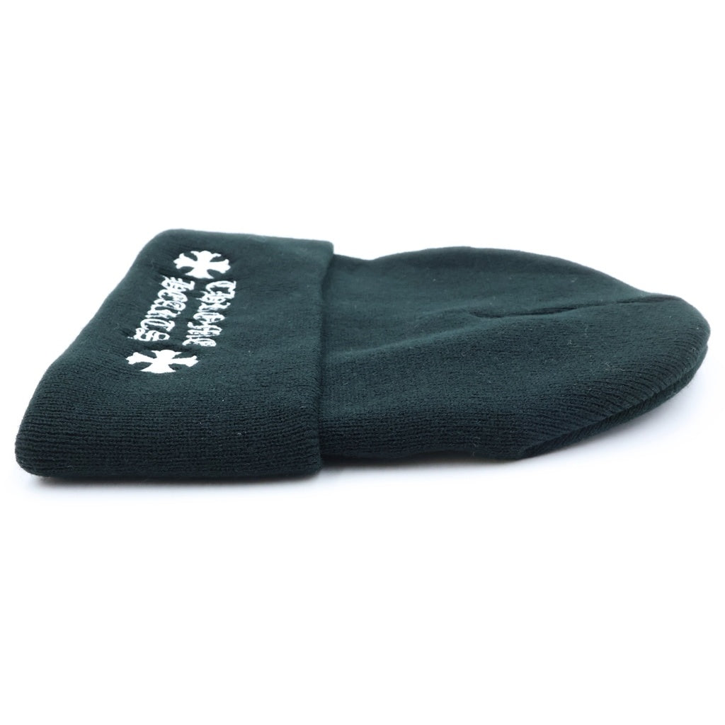 CHROME HEARTS(クロムハーツ) ACRYL WATCH CAP ワッチキャップ ロゴ刺繍ニット帽 ブラック