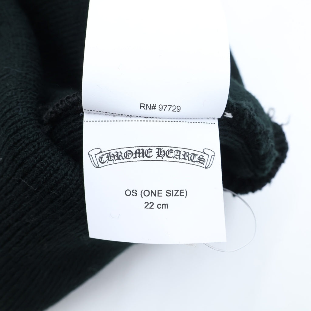 CHROME HEARTS(クロムハーツ) ACRYL WATCH CAP ワッチキャップ ロゴ刺繍ニット帽 ブラック