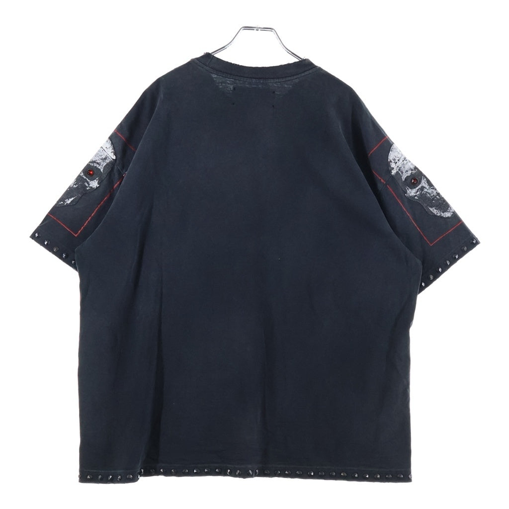 SATOSHI NAKAMOTO(サトシナカモト) 26SS SATOSHI SENT ME TEE スタッズロゴTシャツ
