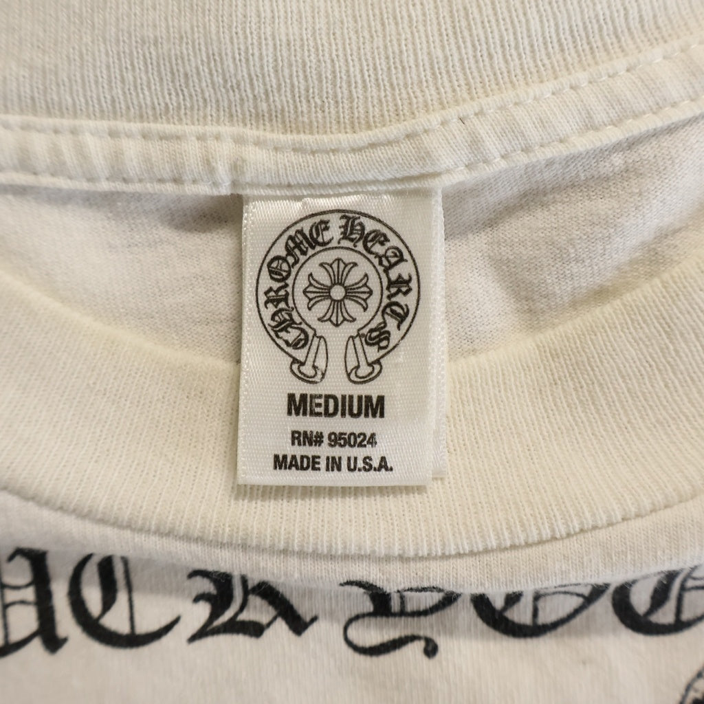 CHROME HEARTS(クロムハーツ) OLD CH T-SHRT 3 マルチモチーフ 総柄プリント Tシャツ 半袖カットソー ホワイト