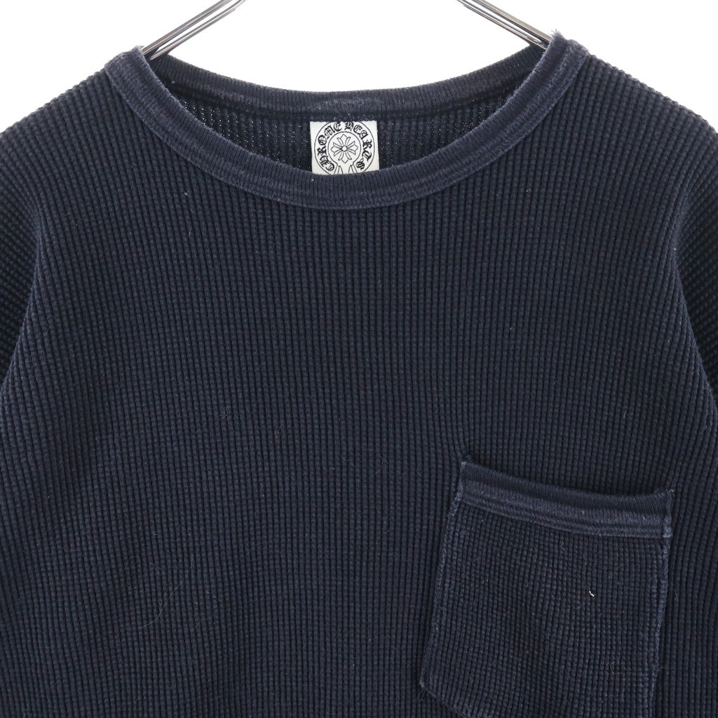 CHROME HEARTS(クロムハーツ) OLD オールド FUCKYOU 刺繍 サーマル長袖Tシャツ ブラック