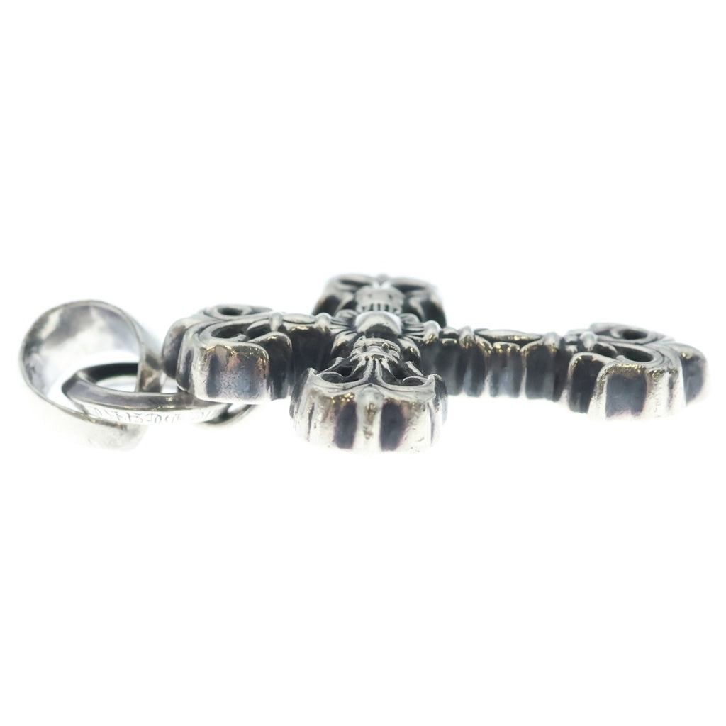 CHROME HEARTS(クロムハーツ) FILIG CROSS-XSM W BALE フィリグリークロスXSベイル wベイル ネックレストップ シルバー BCA262