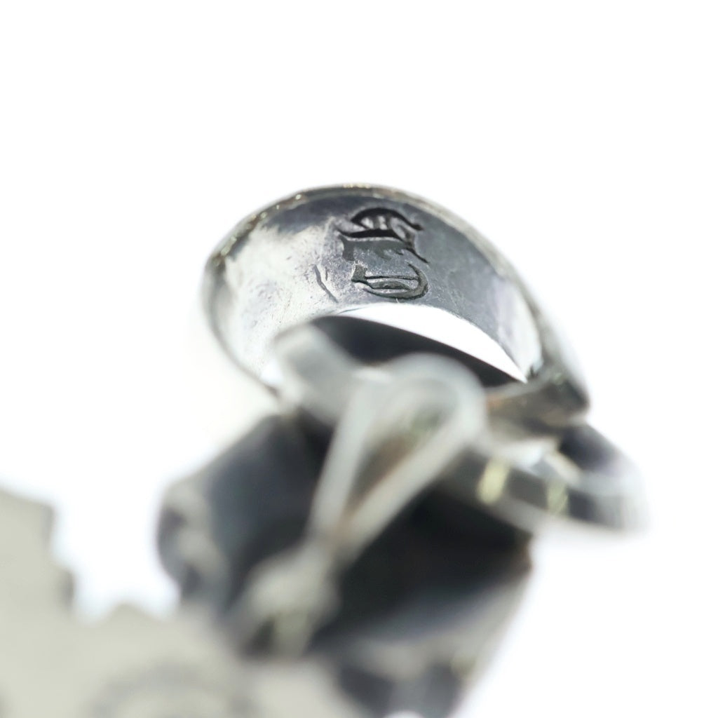 CHROME HEARTS(クロムハーツ) FILIG CROSS-XSM W BALE フィリグリークロスXSベイル wベイル ネックレストップ シルバー BCA262