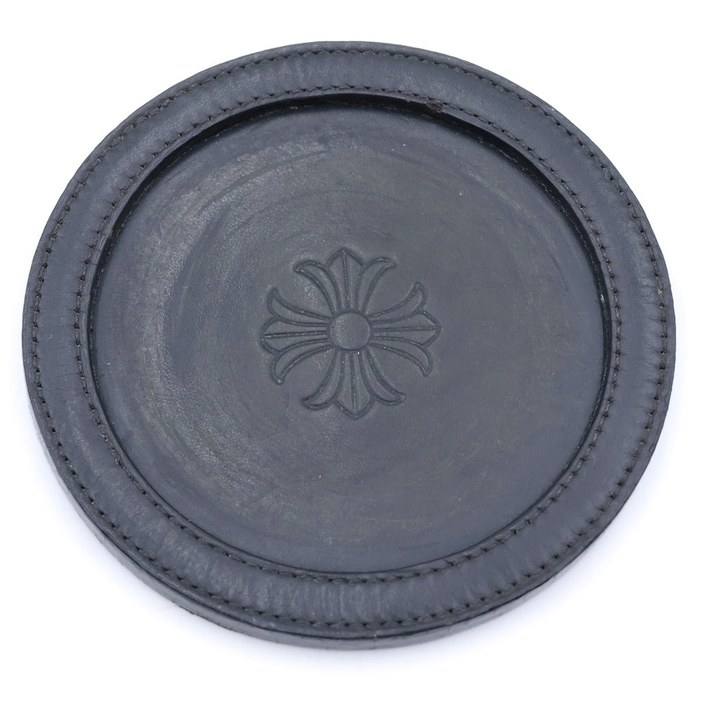 CHROME HEARTS(クロムハーツ) COASTER CHプラス レザーコースター ブラック
