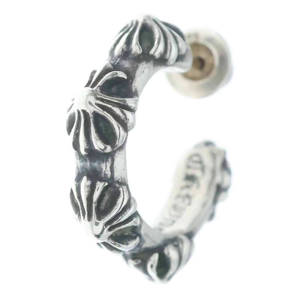 CHROME HEARTS(クロムハーツ) HOOP CROSS クロスバンド フープピアス シルバー BCA100