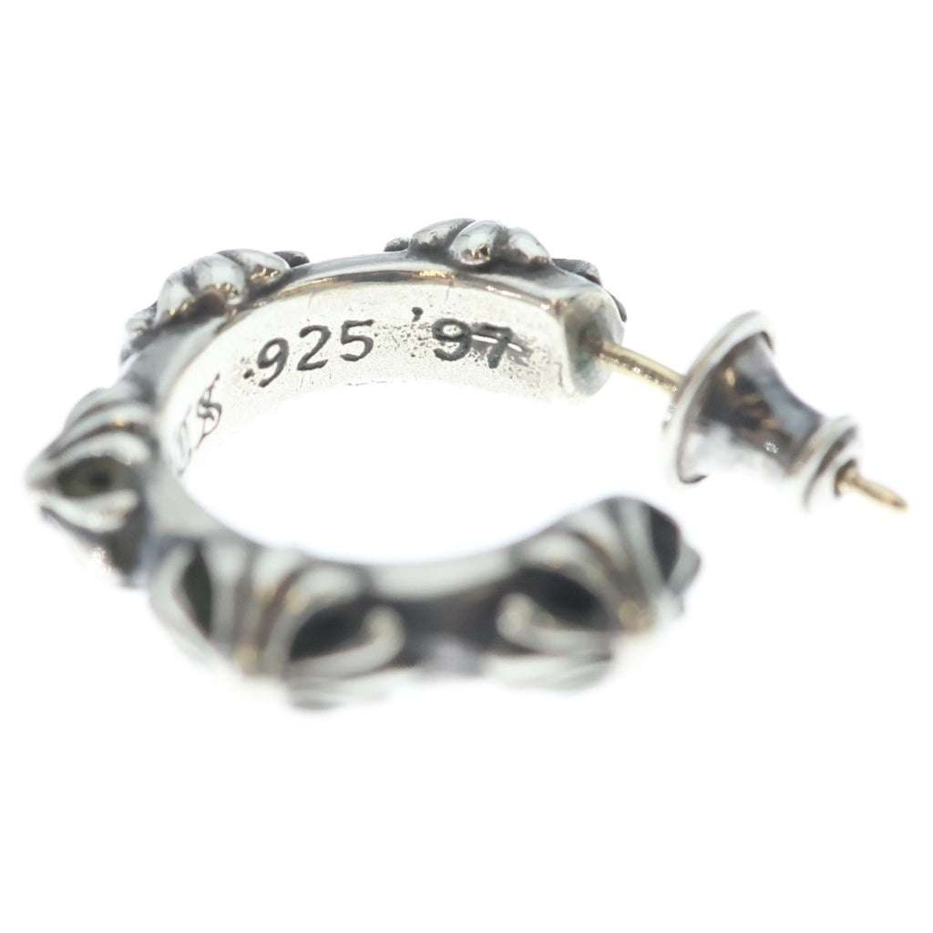 CHROME HEARTS(クロムハーツ) HOOP CROSS クロスバンド フープピアス シルバー BCA100