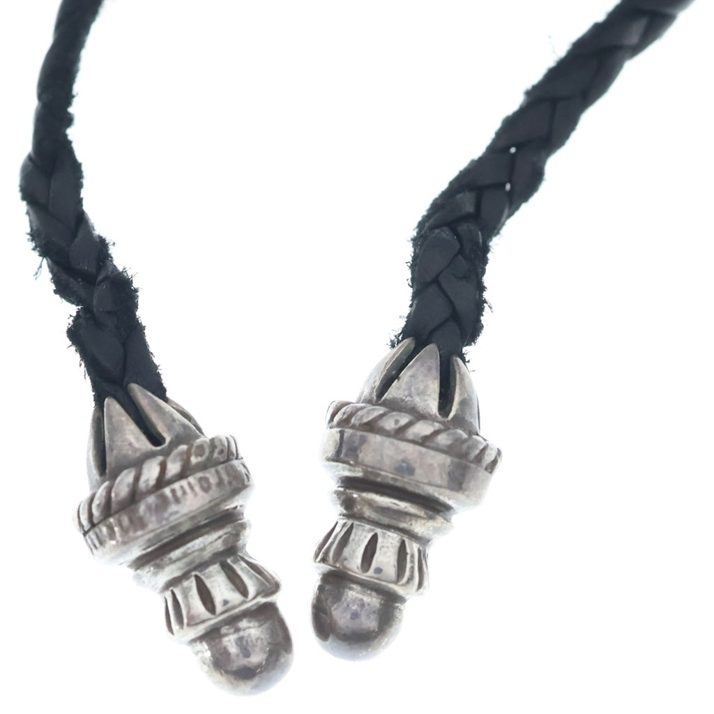 CHROME HEARTS(クロムハーツ) CH CRS SMLスモールCHクロス BC ボロチップブレイド ネックレス シルバー BCA220