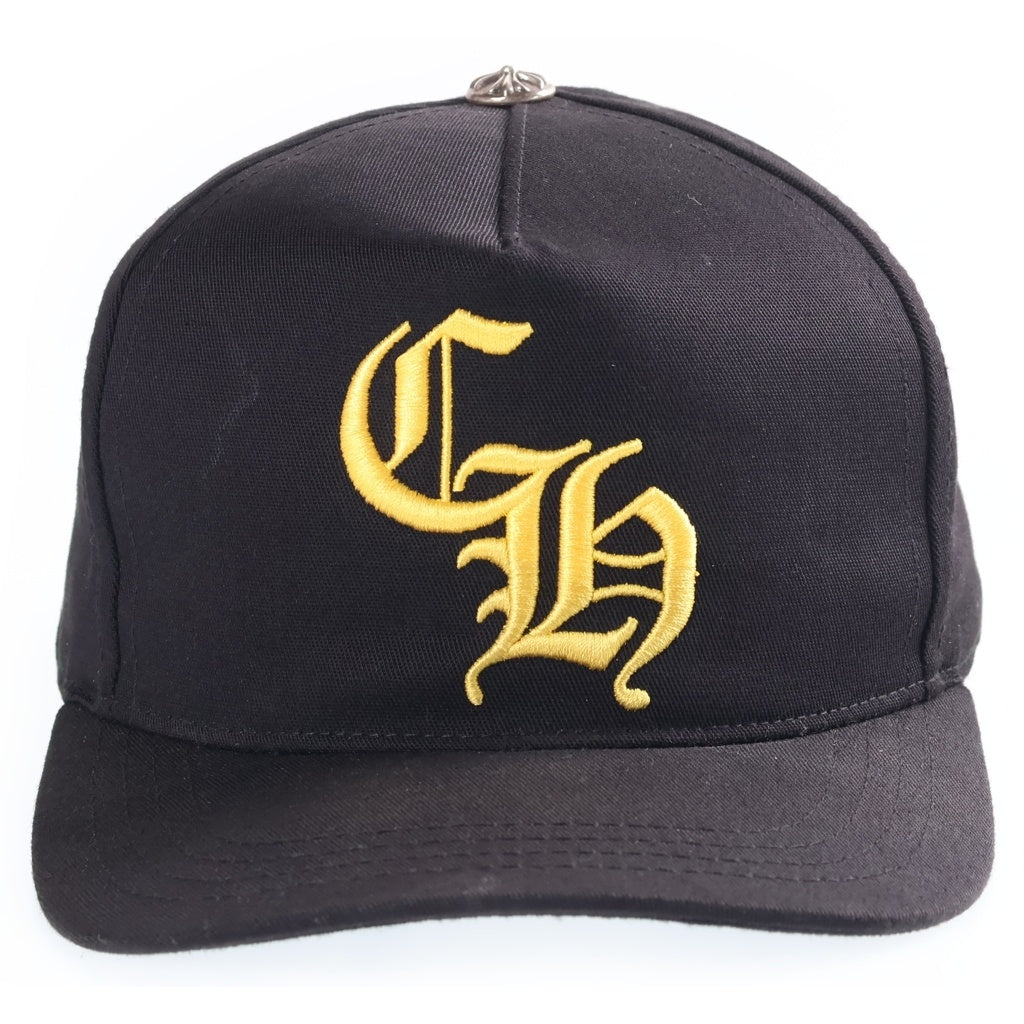 CHROME HEARTS(クロムハーツ) CH HAT CHロゴ刺繍ベースボールキャップ 帽子 ブラック
