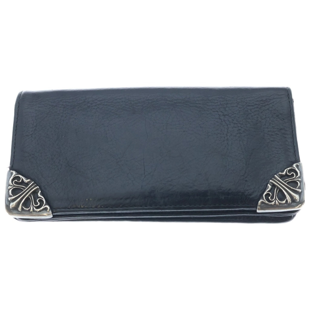 CHROME HEARTS(クロムハーツ) LNG SNGL FLD TIPS シングルフォールド レザーウォレット 財布 ブラック BCA380