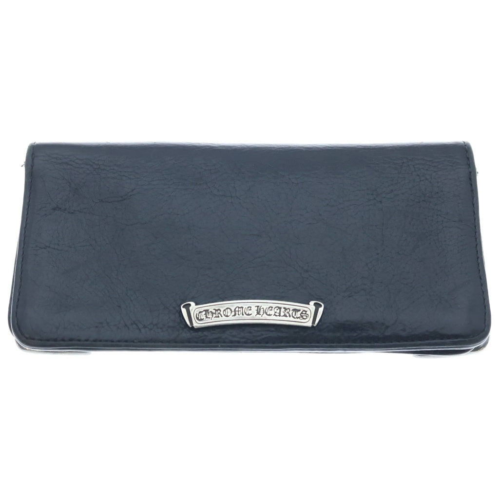 CHROME HEARTS(クロムハーツ) LNG SNGL FLD TIPS シングルフォールド レザーウォレット 財布 ブラック BCA380