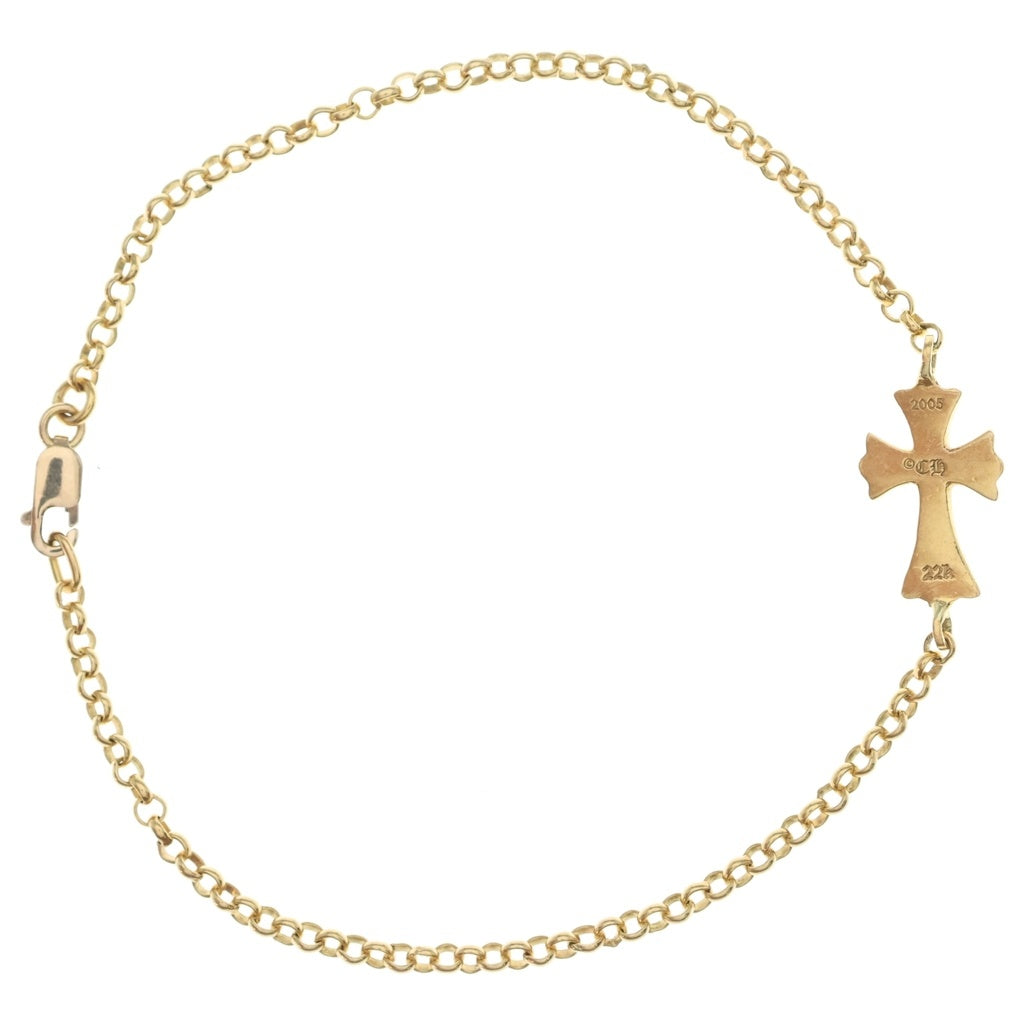 CHROME HEARTS(クロムハーツ) 22K CHN BBY FAT ベイビーファットチェーン ゴールドブレスレット