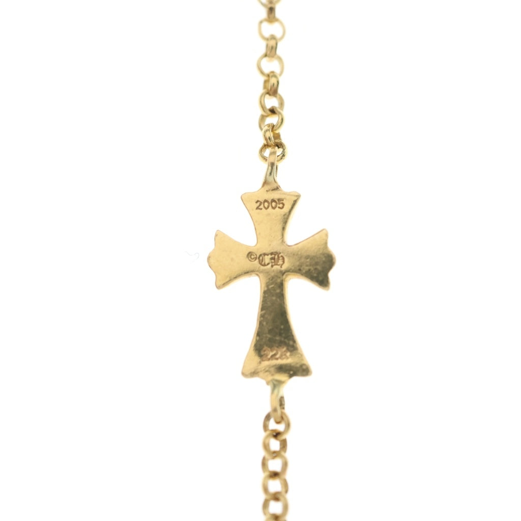 CHROME HEARTS(クロムハーツ) 22K CHN BBY FAT ベイビーファットチェーン ゴールドブレスレット