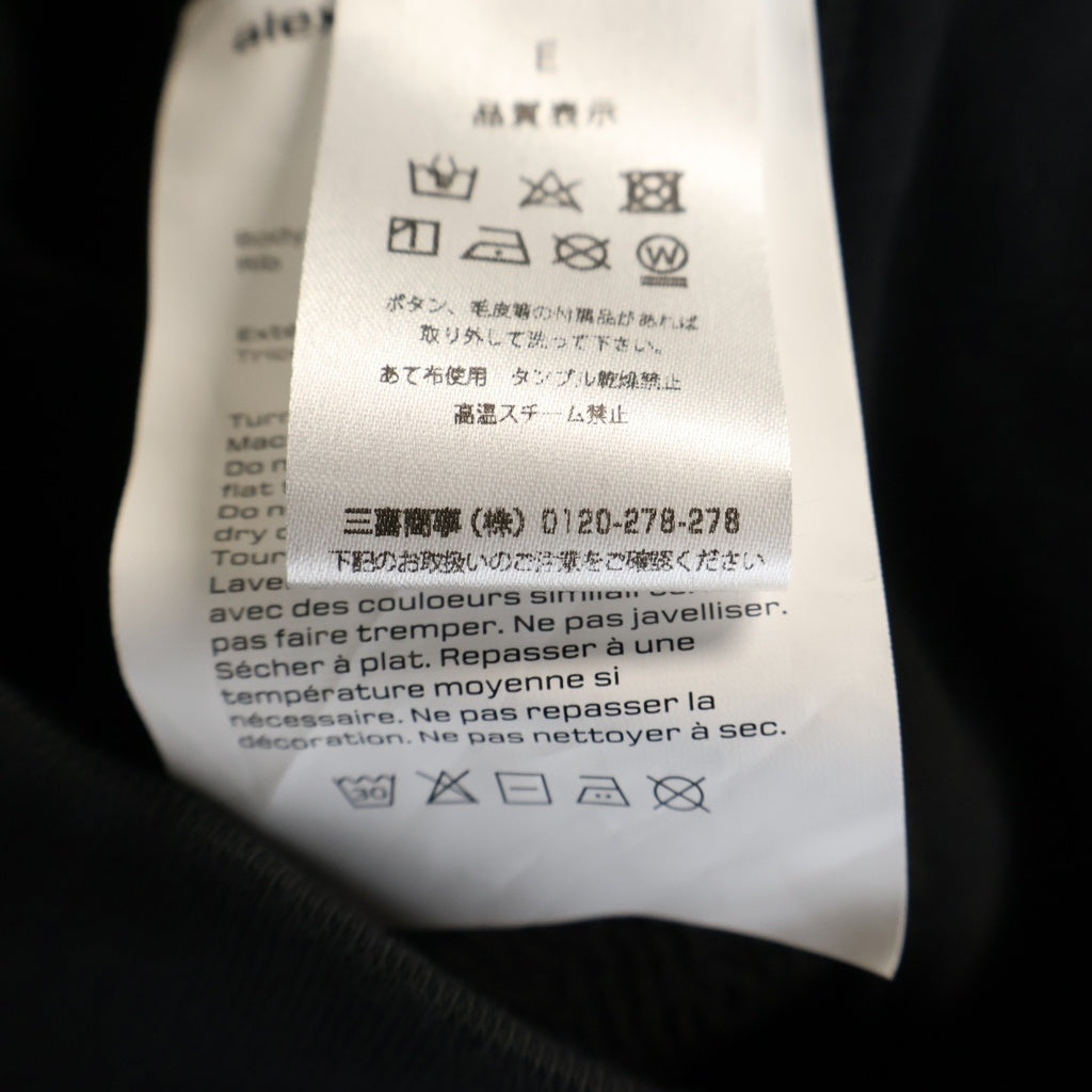 ALEXANDER WANG(アレキサンダーワン) Cropped Zip-up Hoodie クロップドジップアップフーディーパーカー ブラック レディース 4CC1242077