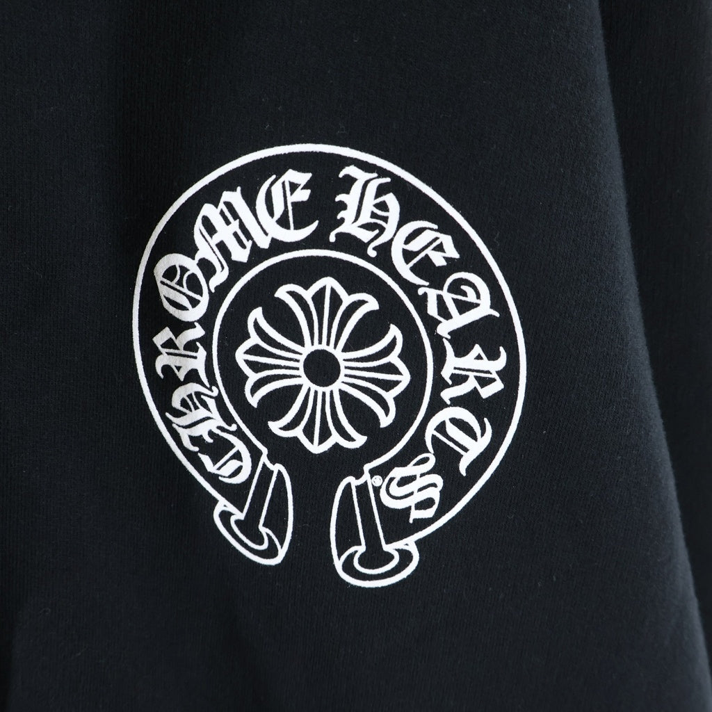 CHROME HEARTS(クロムハーツ) SWTSHRT HD ZIP 東京限定 バックホースシュープリント ジップアップパーカー ブラック