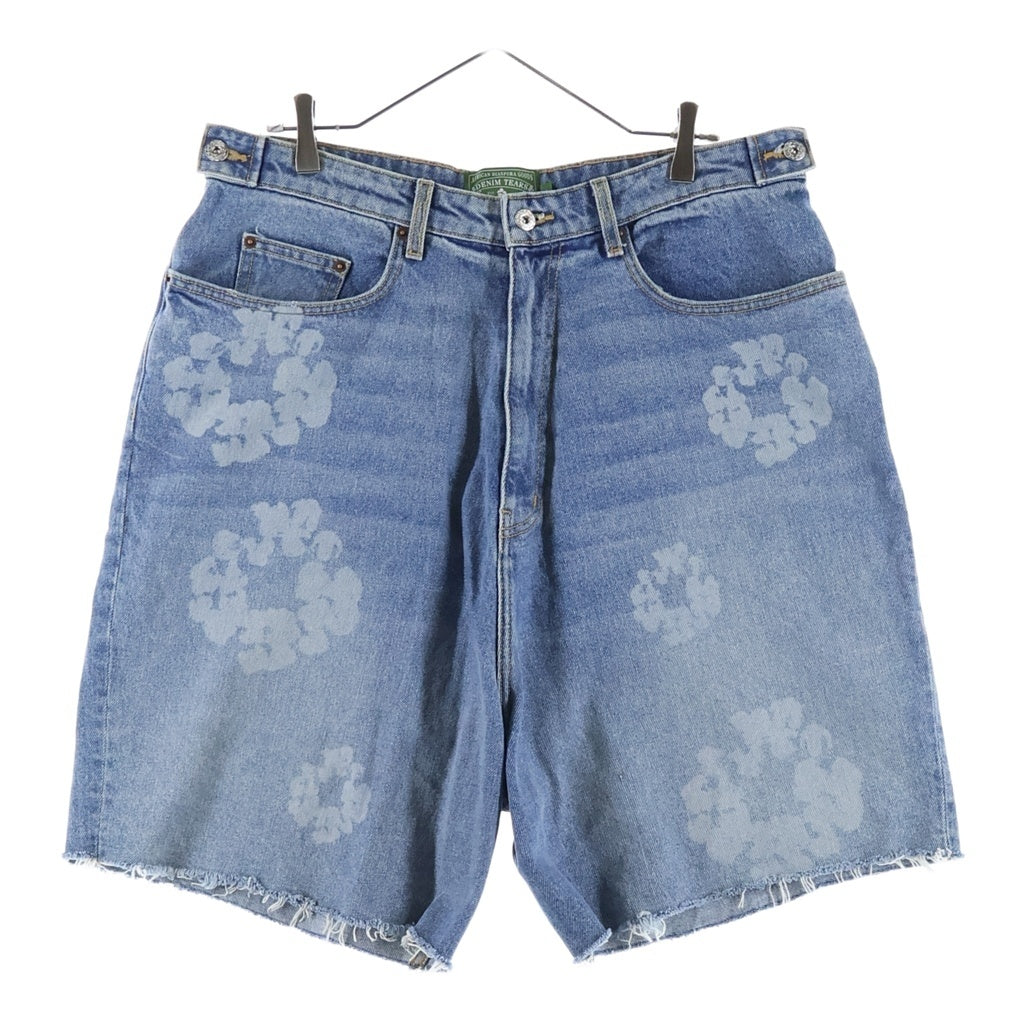 DENIM TEARS(デニムティアーズ) LASER WREATH DENIM SHORT ショート デニムパンツ インディゴ
