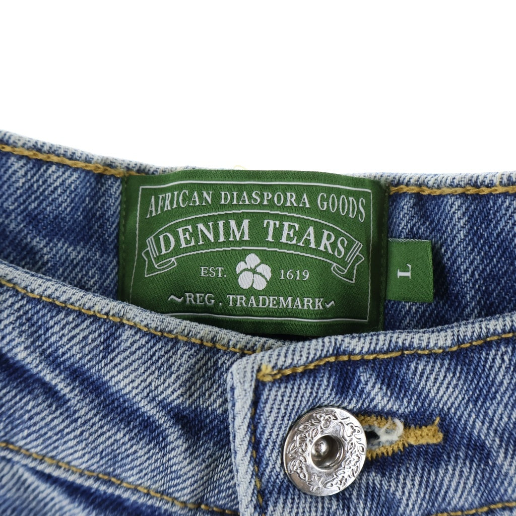 DENIM TEARS(デニムティアーズ) LASER WREATH DENIM SHORT ショート デニムパンツ インディゴ