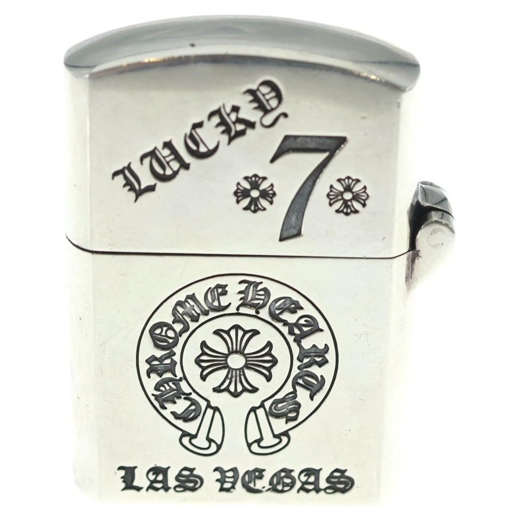 CHROME HEARTS(クロムハーツ) ZIPPO LIGHTERZ-V7 ラスベガス限定 V7スモールCHクロス ラッキーセブン ジッポ ライター シルバー
