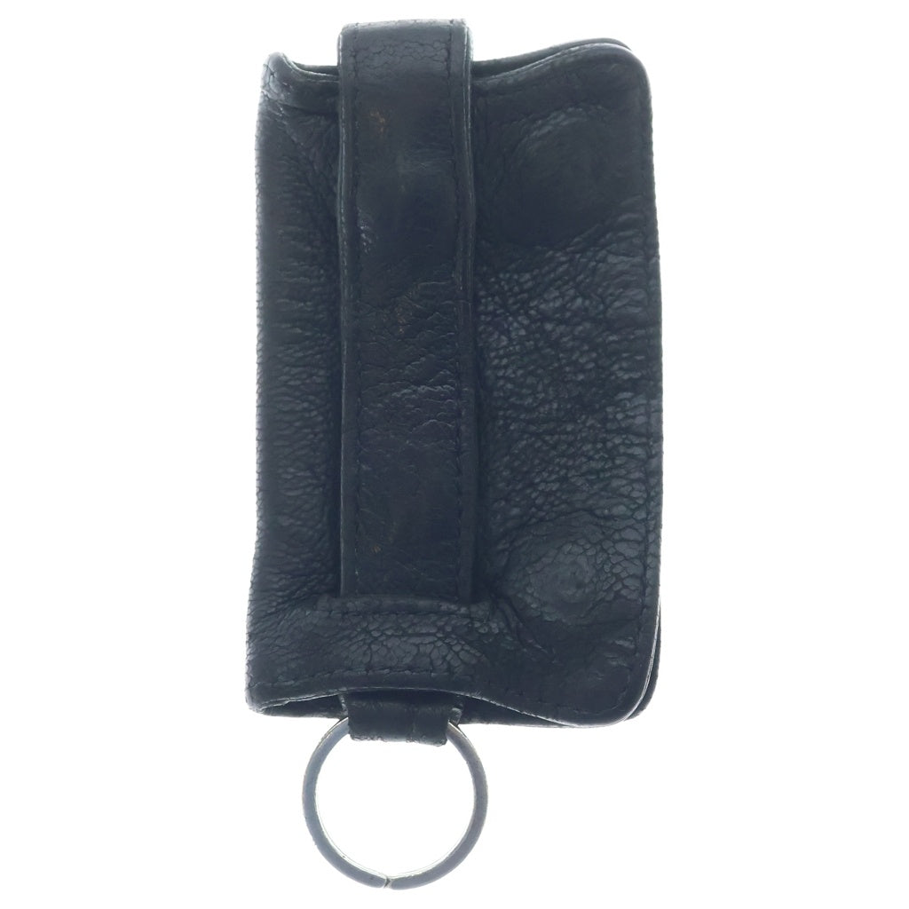 CHROME HEARTS(クロムハーツ) KEY CASE キーケース クロスボールボタン レザーキーケース ブラック
