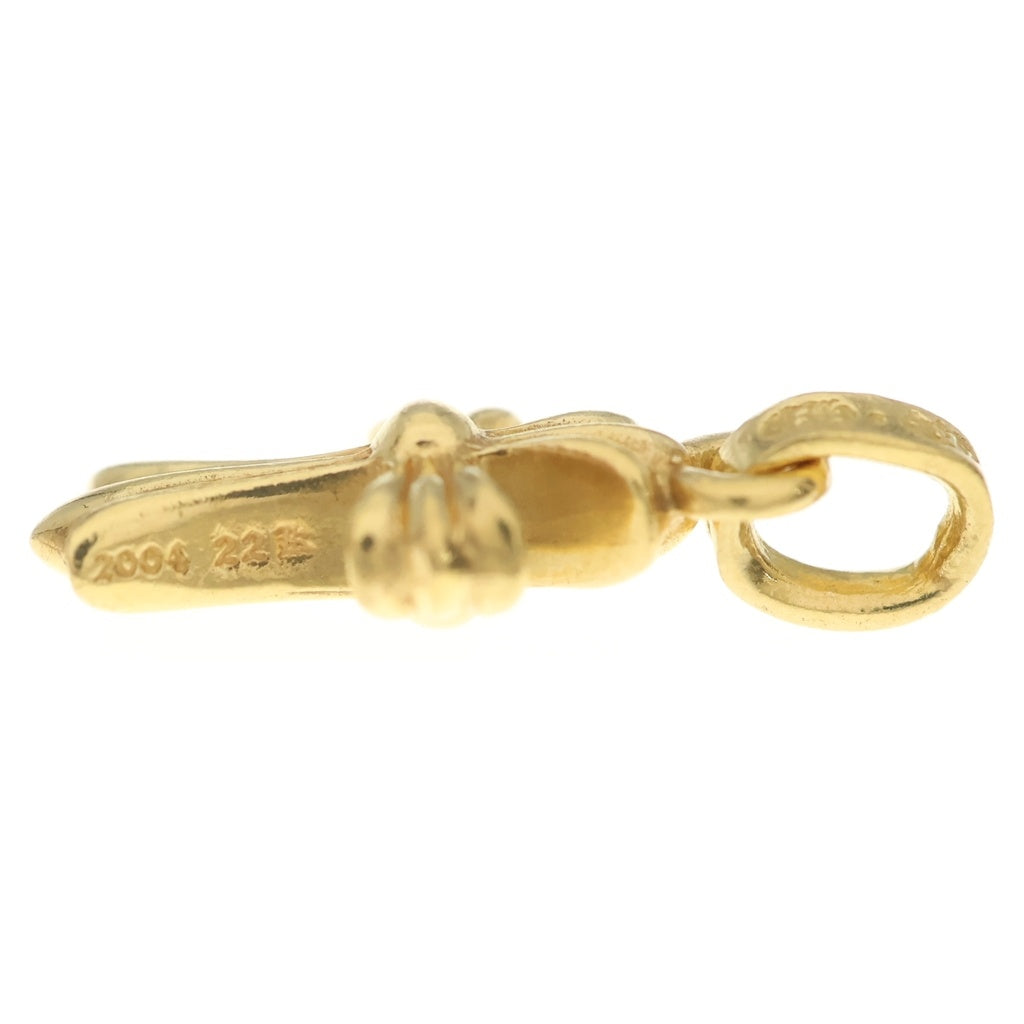 CHROME HEARTS(クロムハーツ) 22K CRS BBYFAT ベイビーファットクロス ペンダントトップ ゴールドBCA037