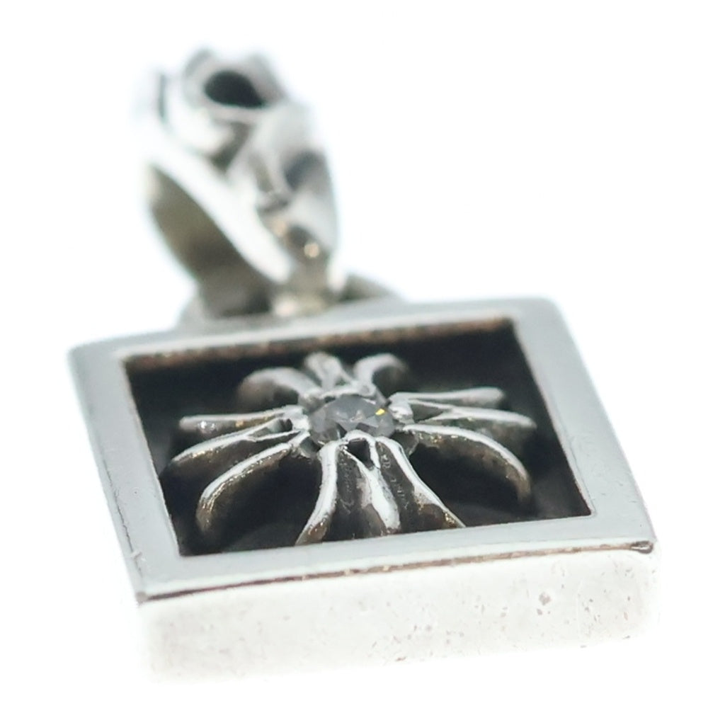 CHROME HEARTS(クロムハーツ) FRAMED CH PLUS 1DIA フレームドCHプラス 1ダイヤ チャーム ペンダントトップ シルバー