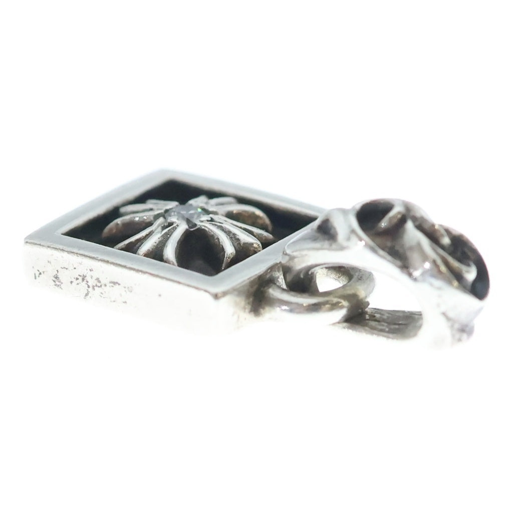 CHROME HEARTS(クロムハーツ) FRAMED CH PLUS 1DIA フレームドCHプラス 1ダイヤ チャーム ペンダントトップ シルバー
