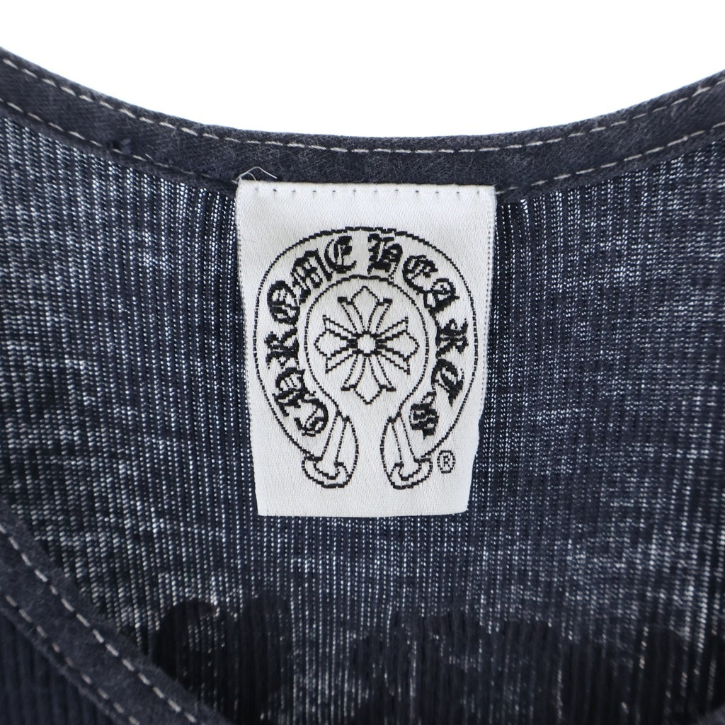 CHROME HEARTS(クロムハーツ) OLD Side Logo Tank Top CHクロス サイドスクロールロゴ タンクトップ ブルー/イエロー