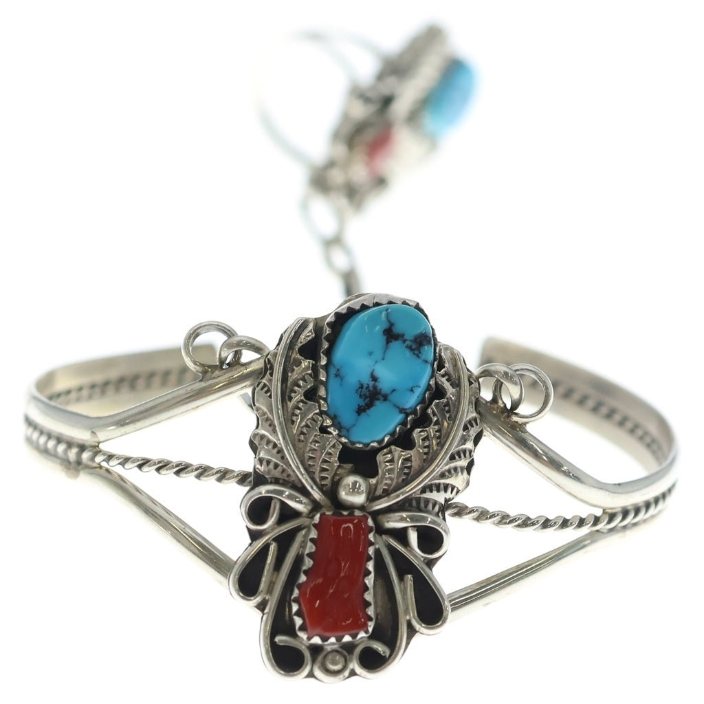 INDIAN JEWELRY(インディアンジュエリー) ナバホ族 ハリー・B・ヤジー作 バングル リング シルバー