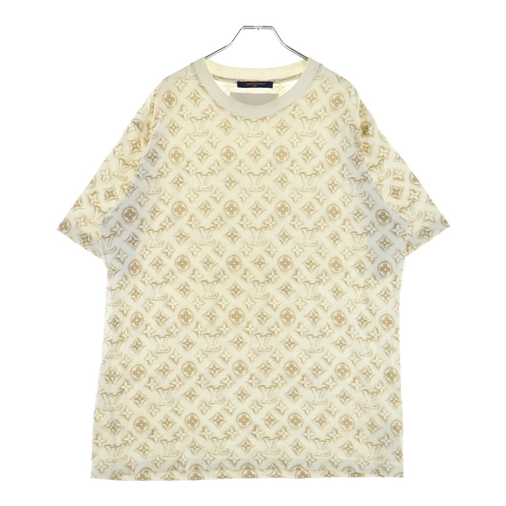 LOUIS VUITTON(ルイヴィトン) 23AW モノグラム総柄クルーネック半袖Tシャツカットソー ホワイト RM232M NPG HPY15W