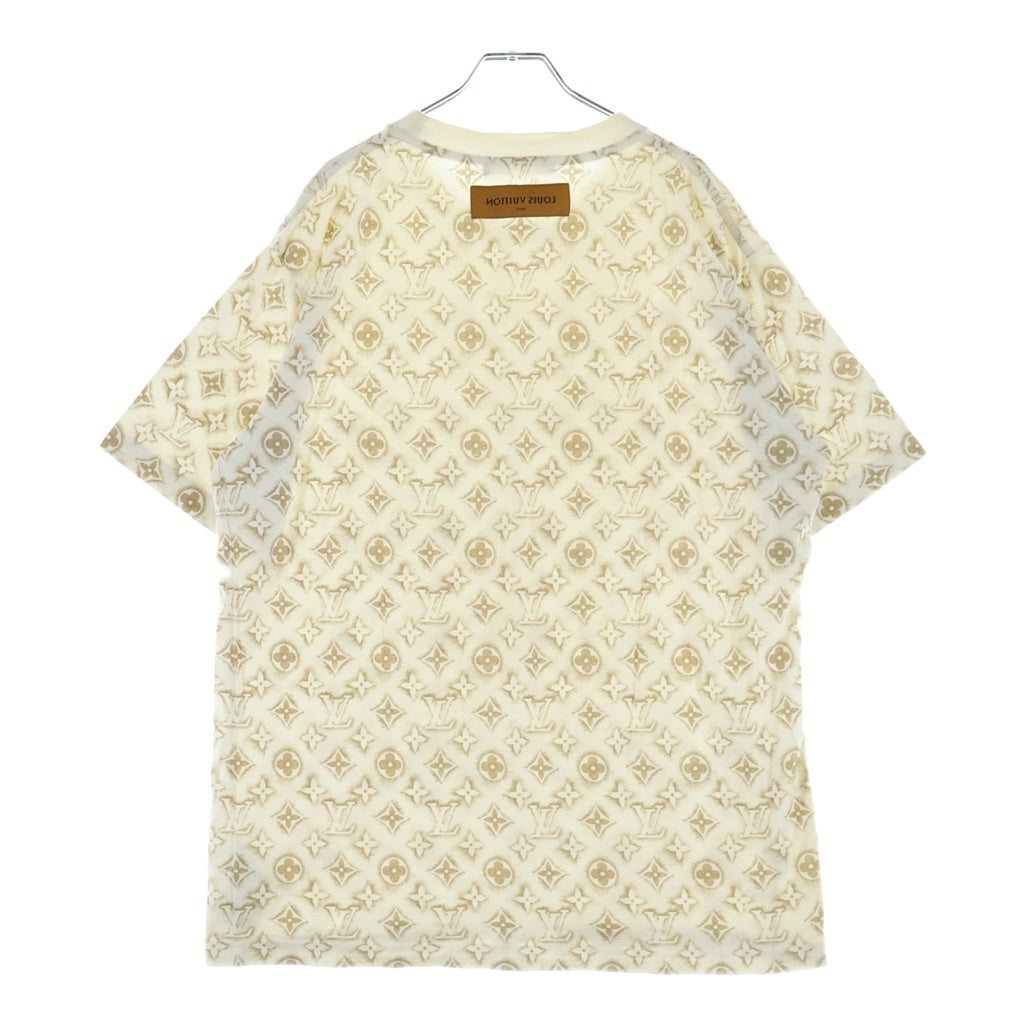 LOUIS VUITTON(ルイヴィトン) 23AW モノグラム総柄クルーネック半袖Tシャツカットソー ホワイト RM232M NPG HPY15W