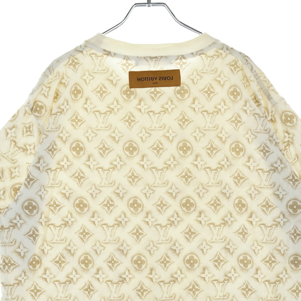 LOUIS VUITTON(ルイヴィトン) 23AW モノグラム総柄クルーネック半袖Tシャツカットソー ホワイト RM232M NPG HPY15W
