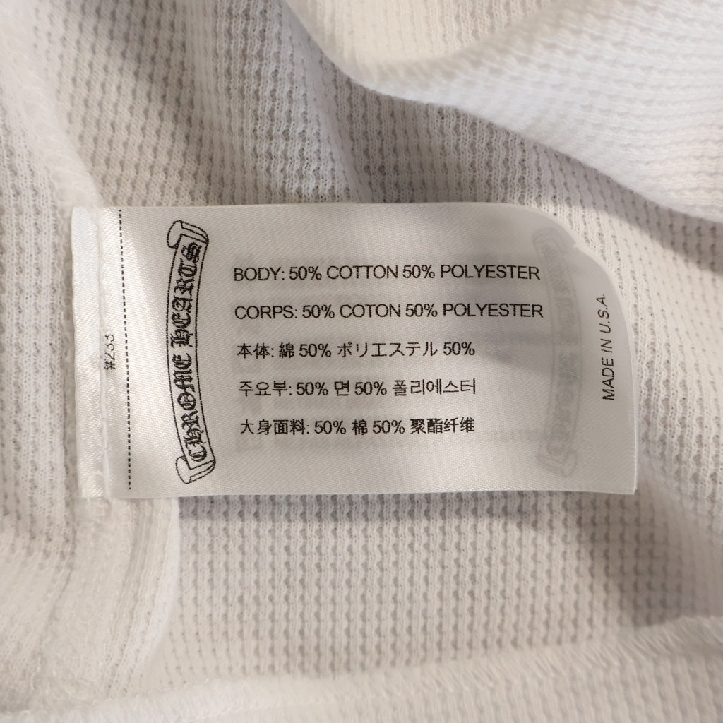 CHROME HEARTS(クロムハーツ) Thermal L S フローラルクロスプリント サーマル 長袖Tシャツ ホワイト