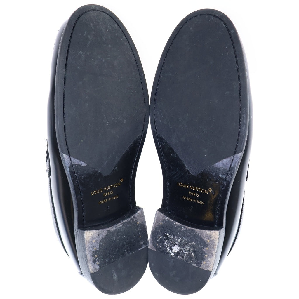 LOUIS VUITTON(ルイヴィトン) LVロゴ金具 メジャー ローファー ブラック FA 1214