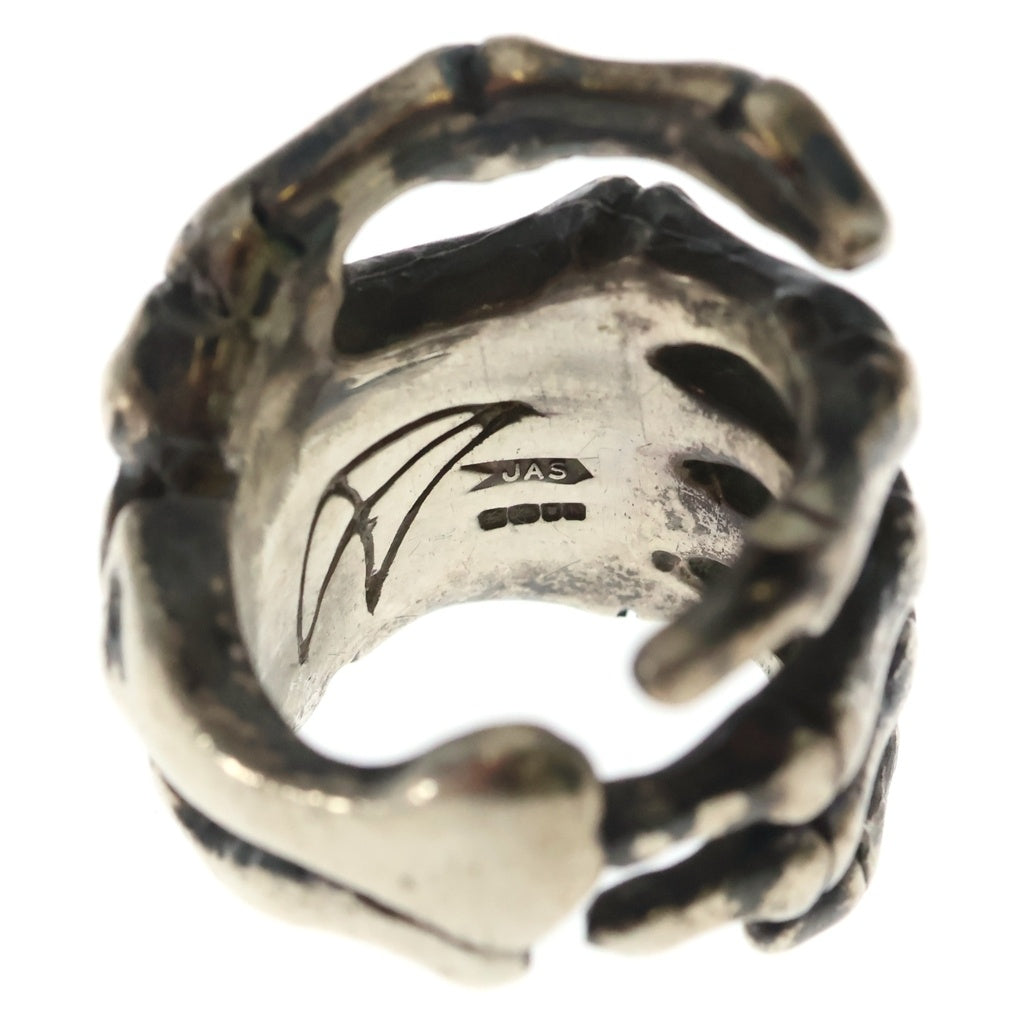 CRAZY PIG(クレイジーピッグ) BONE HAND RING ボーンハンド リング シルバー