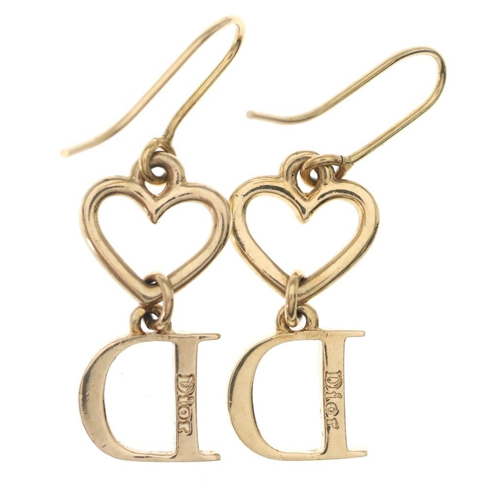 DIOR(ディオール) ラインストーン付き ピアス ゴールド レディース